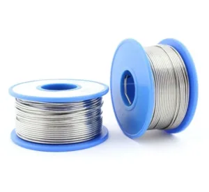 Tantalum wire wound on two blue reels