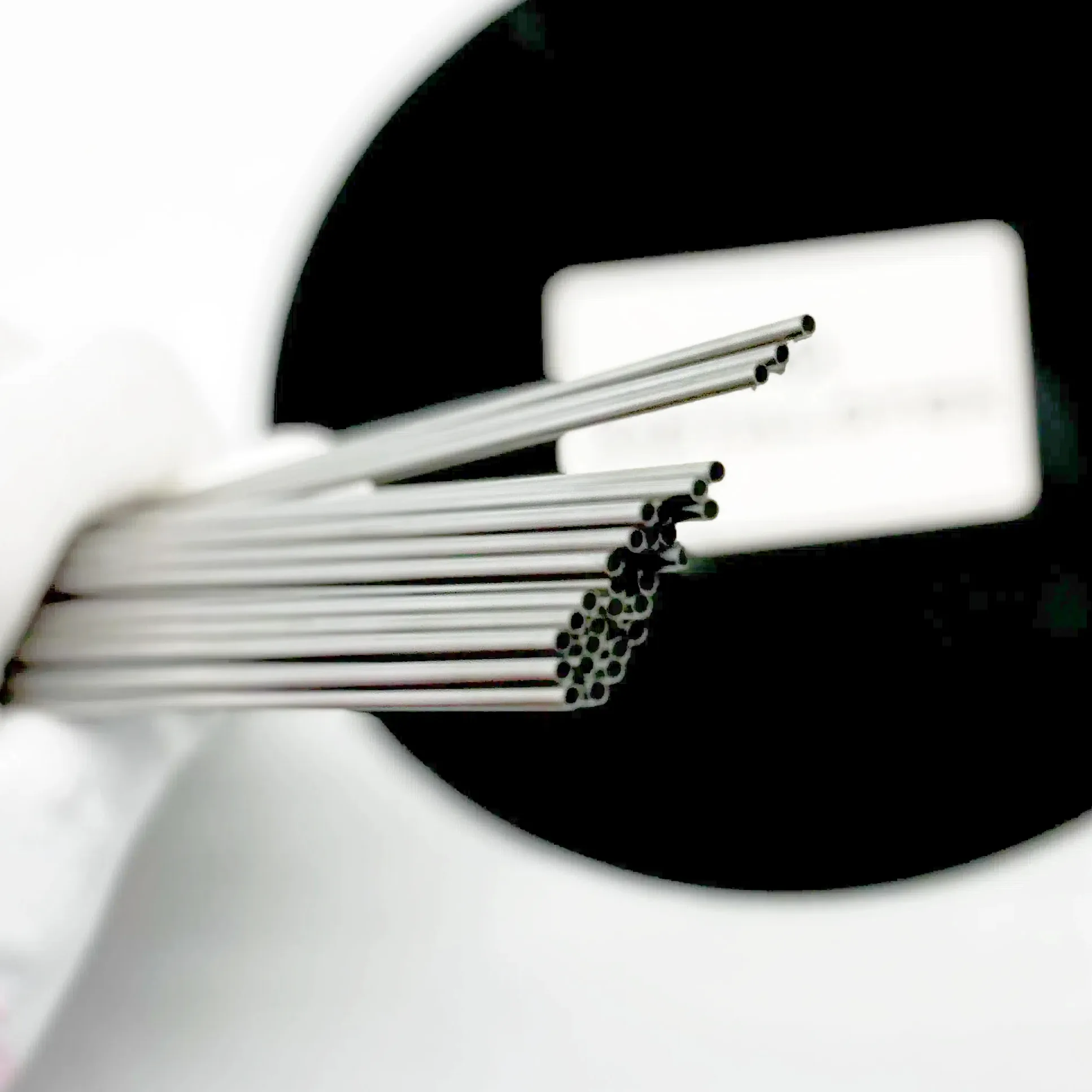 TZM molybdenum capillary tube, seamless design for high-temperature applications in aerospace and industrial processes.