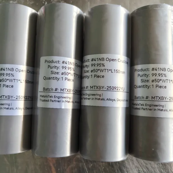 Nb Crucibles Packaging