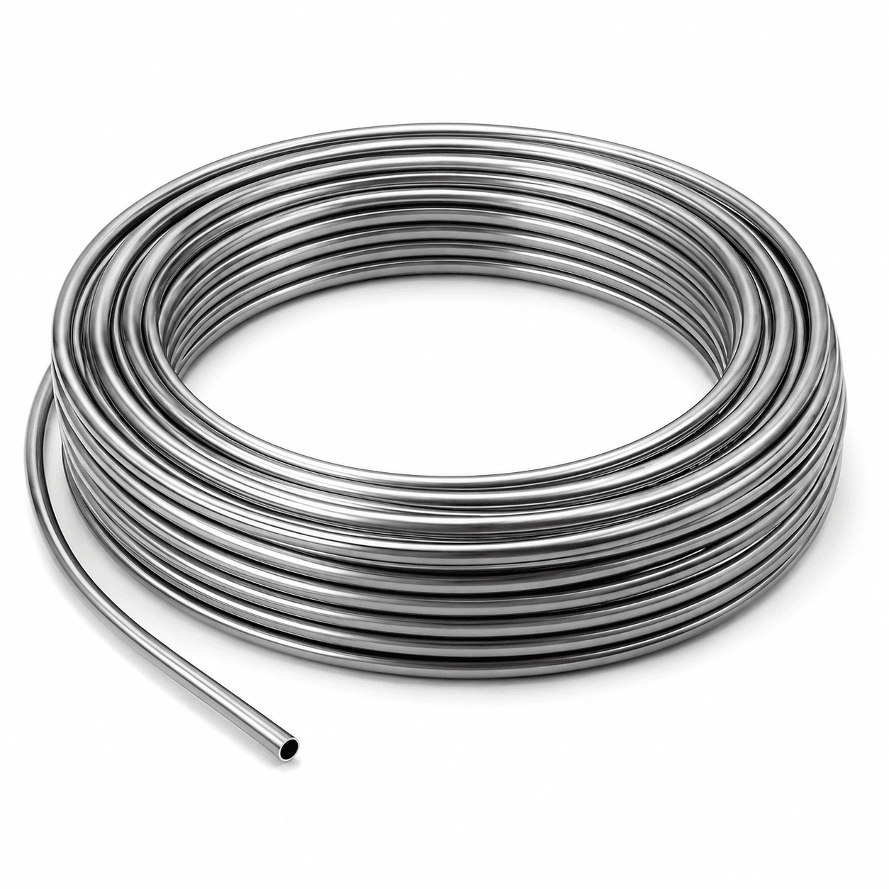 Tantalum capillary tube coil