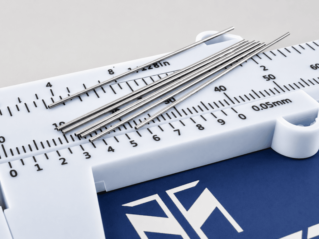 Custom small-OD tantalum capillary tubes produced according to customer drawing