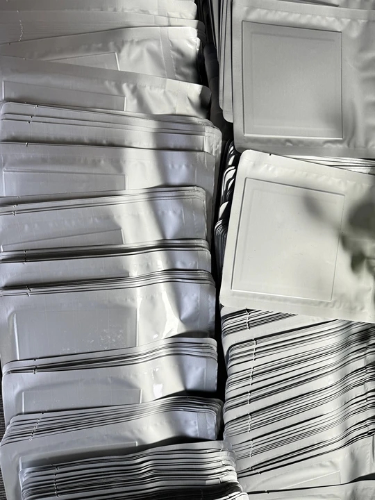 Batch of protective packages prepared for the custom indium sheet order